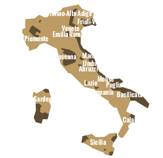 mapa italie